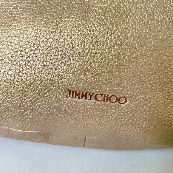 JIMMY CHOO Metallic Hobo Bag βοΈRARE COLORβοΈSALE β OFFERS WELCOMED β - Picture 13 of 16